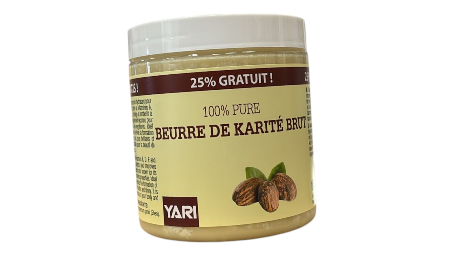 100% PURE & RAW SHEA BUTTER 250ML - YARI