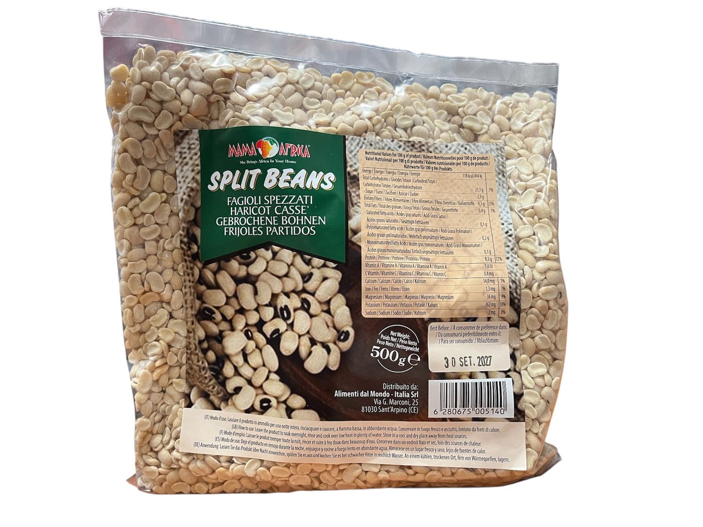 Split Beans 500g - Mama Africa