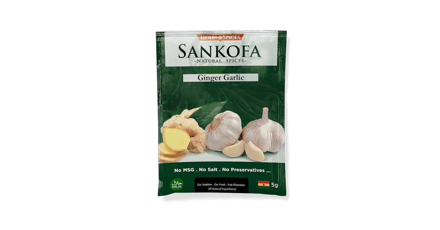 Sankofa Natural Spices Ginger Garlic Powder (25g)