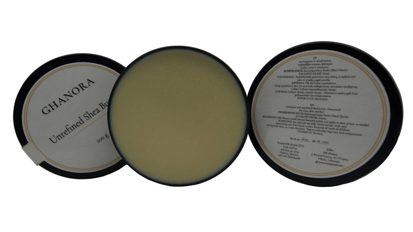GHANORA UNREFINED SHEA BUTTER - 100g