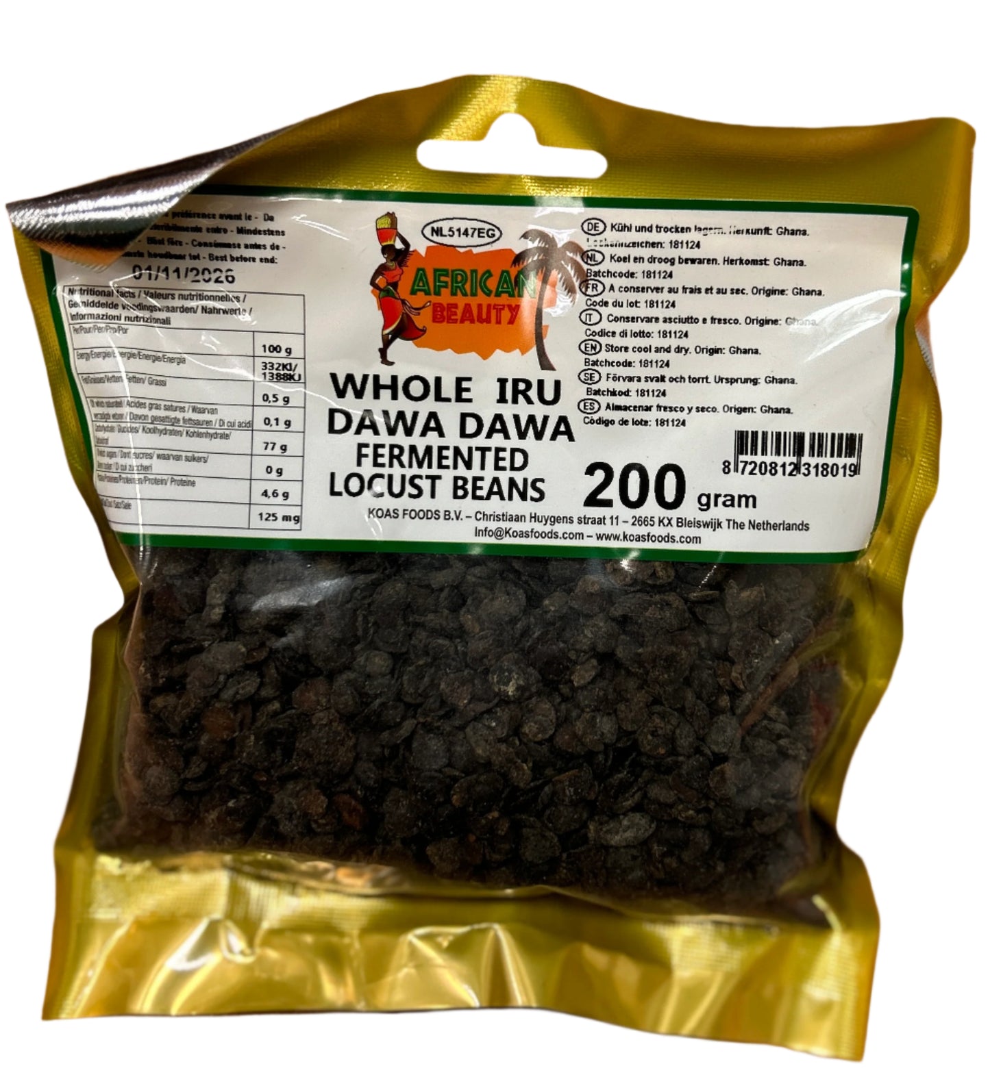 Locust Beans (Dawa Dawa/Iru) 200g