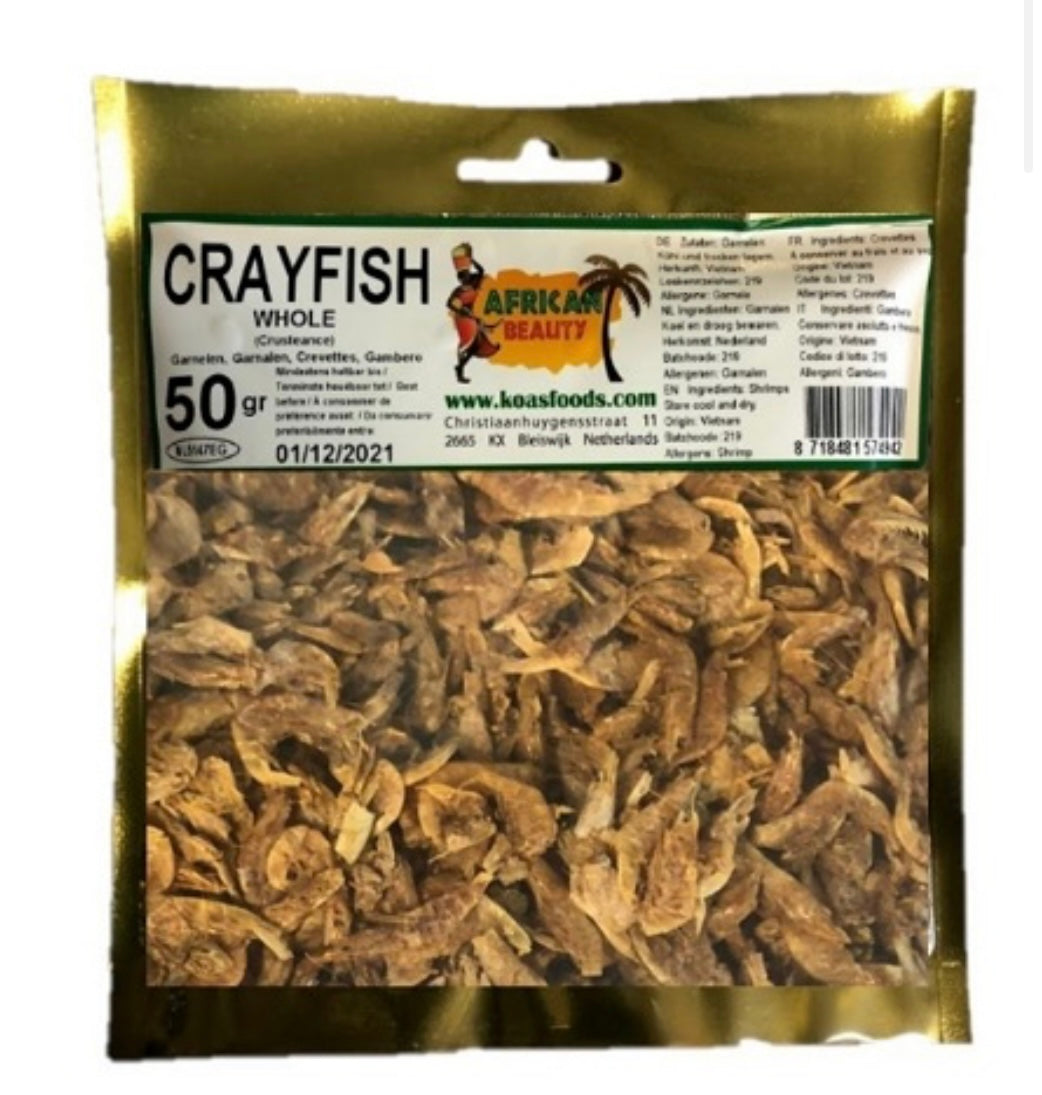 African Beauty Crayfish Whole 50g