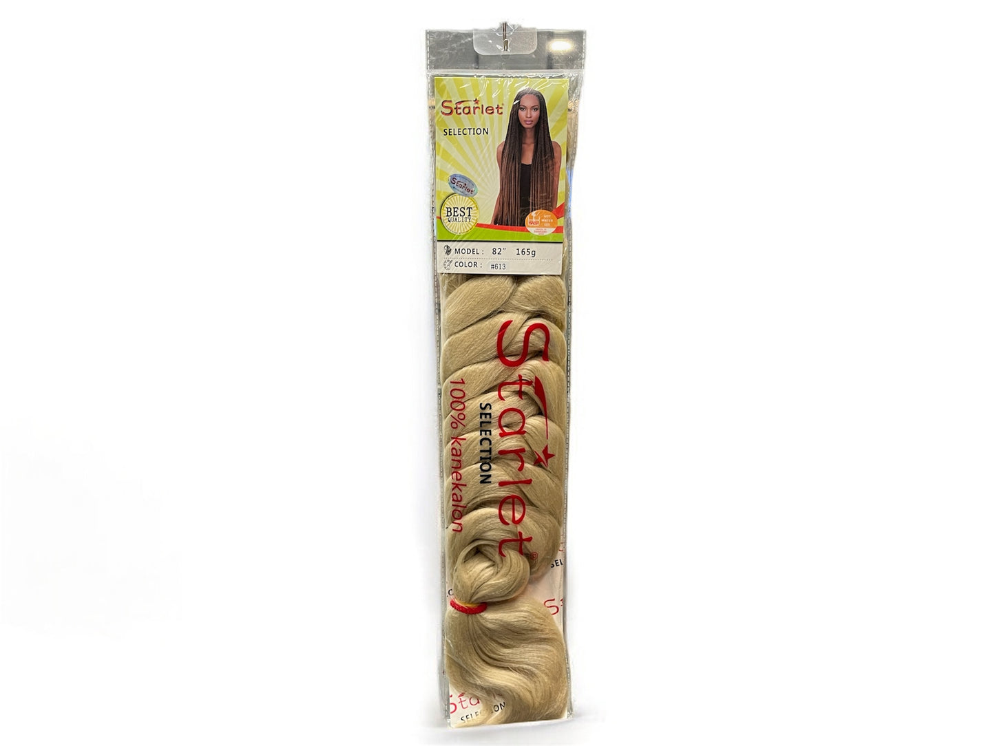 Starlet hair extensions 100% kanekalon model 82; color #613 165g