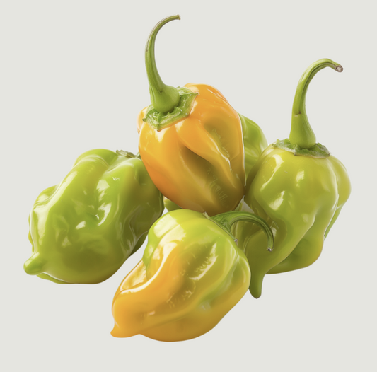 Fresh Habanero Pepper(VERY HOT)- Mixed Green / 100g