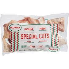 Frozen Strong Chicken/Hen Pre-cut IQF 1kg - PLUVERA
